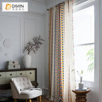 DIHIN HOME Fashion Geometric Style Curtains With Lace ,Blackout Grommet Window Curtain for Living Room ,52x63-inch,1 Panel Roman Shades Curtains Window Blinds custom curtains blackout curtains curtains for living room sheer curtains curtain fabric linen curtains kitchen curtains velvet curtains pinch pleat curtains bay window curtains outdoor curtains pleated curtains floral curtains dining room curtains kitchen valances drapes for bedroom patio curtains nursery curtains grommet curtains