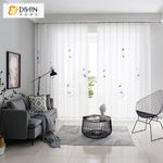 DIHIN HOME Fashion Ink Painting Blue Flowers Tulle,Sheer Curtain, Grommet Window Curtain for Living Room ,52x63-inch,1 Panel Roman Shades Curtains Window Blinds custom curtains blackout curtains curtains for living room sheer curtains curtain fabric linen curtains kitchen curtains velvet curtains pinch pleat curtains bay window curtains outdoor curtains pleated curtains floral curtains dining room curtains kitchen valances drapes for bedroom patio curtains nursery curtains grommet curtains