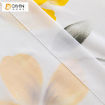DIHIN HOME Fashion Ink Painting Yellow Flowers Tulle,Sheer Curtain, Grommet Window Curtain for Living Room ,52x63-inch,1 Panel Roman Shades Curtains Window Blinds custom curtains blackout curtains curtains for living room sheer curtains curtain fabric linen curtains kitchen curtains velvet curtains pinch pleat curtains bay window curtains outdoor curtains pleated curtains floral curtains dining room curtains kitchen valances drapes for bedroom patio curtains nursery curtains grommet curtains