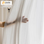 DIHIN HOME Fashion Jacquard White Color,Grommet Window Sheer Curtain for Living Room ,52x63-inch,1 Panel Roman Shades Curtains Window Blinds custom curtains blackout curtains curtains for living room sheer curtains curtain fabric linen curtains kitchen curtains velvet curtains pinch pleat curtains bay window curtains outdoor curtains pleated curtains floral curtains dining room curtains kitchen valances drapes for bedroom patio curtains nursery curtains grommet curtains