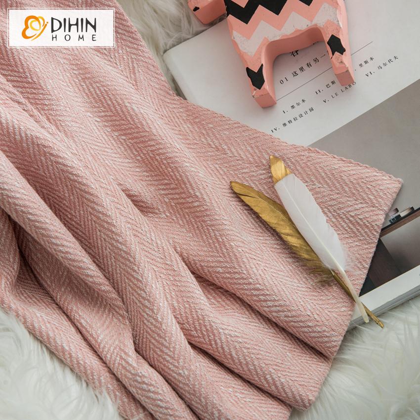 DIHIN HOME Fashion Pink Twill Jacquard,Blackout Grommet Window Curtain for Living Room ,52x63-inch,1 Panel Roman Shades Curtains Window Blinds custom curtains blackout curtains curtains for living room sheer curtains curtain fabric linen curtains kitchen curtains velvet curtains pinch pleat curtains bay window curtains outdoor curtains pleated curtains floral curtains dining room curtains kitchen valances drapes for bedroom patio curtains nursery curtains grommet curtains