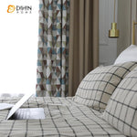 DIHIN HOME Fashion Triangle Cotton Linen Printed,Blackout Grommet Window Curtain for Living Room ,52x63-inch,1 Panel Roman Shades Curtains Window Blinds custom curtains blackout curtains curtains for living room sheer curtains curtain fabric linen curtains kitchen curtains velvet curtains pinch pleat curtains bay window curtains outdoor curtains pleated curtains floral curtains dining room curtains kitchen valances drapes for bedroom patio curtains nursery curtains grommet curtains