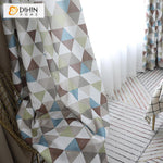 DIHIN HOME Fashion Triangle Cotton Linen Printed,Blackout Grommet Window Curtain for Living Room ,52x63-inch,1 Panel Roman Shades Curtains Window Blinds custom curtains blackout curtains curtains for living room sheer curtains curtain fabric linen curtains kitchen curtains velvet curtains pinch pleat curtains bay window curtains outdoor curtains pleated curtains floral curtains dining room curtains kitchen valances drapes for bedroom patio curtains nursery curtains grommet curtains