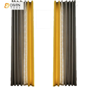 DIHIN HOME Fashion Triangle Embroidered,Blackout Grommet Window Curtain for Living Room ,52x63-inch,1 Panel Roman Shades Curtains Window Blinds custom curtains blackout curtains curtains for living room sheer curtains curtain fabric linen curtains kitchen curtains velvet curtains pinch pleat curtains bay window curtains outdoor curtains pleated curtains floral curtains dining room curtains kitchen valances drapes for bedroom patio curtains nursery curtains grommet curtains
