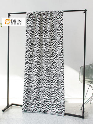 DIHIN HOME Fashion Zebra Pattern Jacquard,Blackout Grommet Window Curtain for Living Room ,52x63-inch,1 Panel Roman Shades Curtains Window Blinds custom curtains blackout curtains curtains for living room sheer curtains curtain fabric linen curtains kitchen curtains velvet curtains pinch pleat curtains bay window curtains outdoor curtains pleated curtains floral curtains dining room curtains kitchen valances drapes for bedroom patio curtains nursery curtains grommet curtains