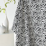 DIHIN HOME Fashion Zebra Pattern Jacquard,Blackout Grommet Window Curtain for Living Room ,52x63-inch,1 Panel Roman Shades Curtains Window Blinds custom curtains blackout curtains curtains for living room sheer curtains curtain fabric linen curtains kitchen curtains velvet curtains pinch pleat curtains bay window curtains outdoor curtains pleated curtains floral curtains dining room curtains kitchen valances drapes for bedroom patio curtains nursery curtains grommet curtains