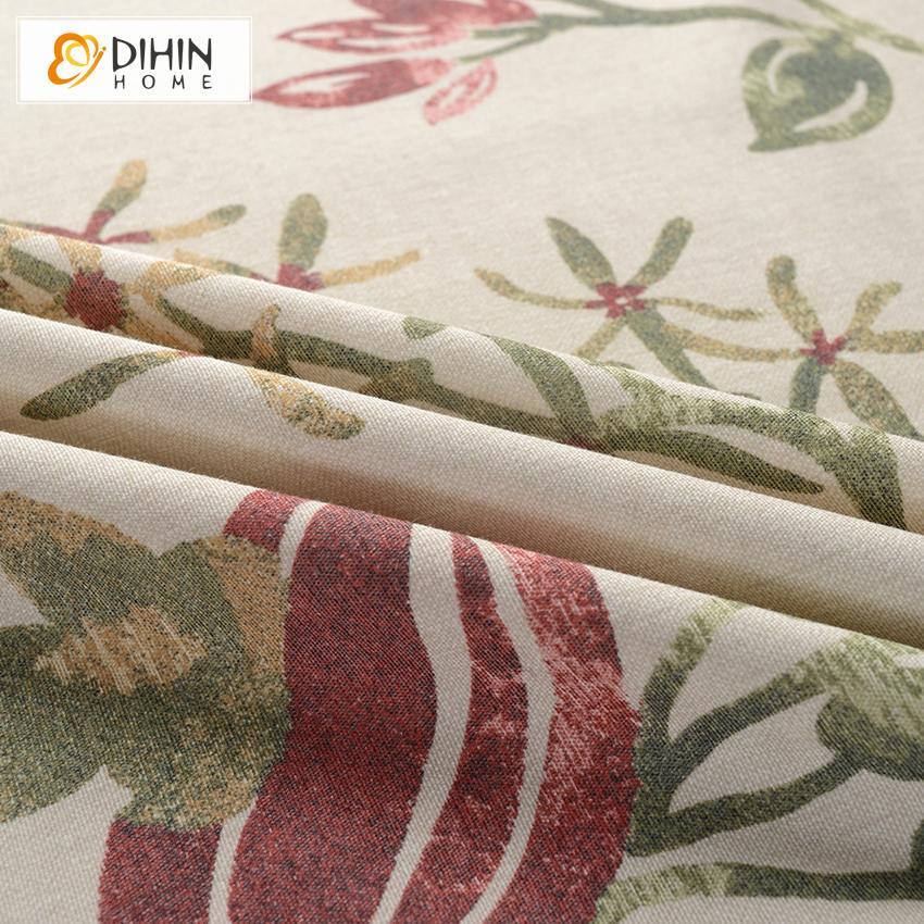 DIHIN HOME Flowers about to Blossom Printed,Blackout Grommet Window Curtain for Living Room ,52x63-inch,1 Panel Roman Shades Curtains Window Blinds custom curtains blackout curtains curtains for living room sheer curtains curtain fabric linen curtains kitchen curtains velvet curtains pinch pleat curtains bay window curtains outdoor curtains pleated curtains floral curtains dining room curtains kitchen valances drapes for bedroom patio curtains nursery curtains grommet curtains