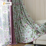 DIHIN HOME Flowers Purple Printed，Blackout Grommet Window Curtain for Living Room ,52x63-inch,1 Panel Roman Shades Curtains Window Blinds custom curtains blackout curtains curtains for living room sheer curtains curtain fabric linen curtains kitchen curtains velvet curtains pinch pleat curtains bay window curtains outdoor curtains pleated curtains floral curtains dining room curtains kitchen valances drapes for bedroom patio curtains nursery curtains grommet curtains