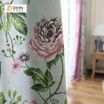 DIHIN HOME Flowers Purple Printed，Blackout Grommet Window Curtain for Living Room ,52x63-inch,1 Panel Roman Shades Curtains Window Blinds custom curtains blackout curtains curtains for living room sheer curtains curtain fabric linen curtains kitchen curtains velvet curtains pinch pleat curtains bay window curtains outdoor curtains pleated curtains floral curtains dining room curtains kitchen valances drapes for bedroom patio curtains nursery curtains grommet curtains