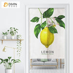 DIHIN HOME Fresh Lemon Printed Japanese Noren Doorway Curtain Tapestry,Cotton Linen,Door Way Curtain Door Hanging Tapestry,33.5''Wx59''L,1 Panel Roman Shades Window Curtains Curtains Window Blinds Curtains Drapes linen drapery curtains and drapes windows drapes custom curtains blackout curtains curtains for living room window shades sheer curtains curtain fabric window treatments custom drapery