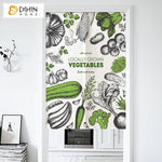DIHIN HOME Fresh Vegetables Printed Japanese Noren Doorway Curtain Tapestry,Cotton Linen,Door Way Curtain Door Hanging Tapestry,33.5''Wx59''L,1 Panel Roman Shades Window Curtains Curtains Window Blinds Curtains Drapes linen drapery curtains and drapes windows drapes custom curtains blackout curtains curtains for living room window shades sheer curtains curtain fabric window treatments custom drapery
