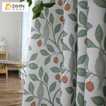 DIHIN HOME Fruit Birds Leaves Printed,Blackout Grommet Window Curtain for Living Room ,52x63-inch,1 Panel Roman Shades Curtains Window Blinds custom curtains blackout curtains curtains for living room sheer curtains curtain fabric linen curtains kitchen curtains velvet curtains pinch pleat curtains bay window curtains outdoor curtains pleated curtains floral curtains dining room curtains kitchen valances drapes for bedroom patio curtains nursery curtains grommet curtains