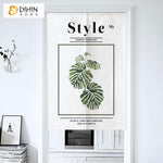 DIHIN HOME Garden Banana Leaf Printed Japanese Noren Doorway Curtain Tapestry,Cotton Linen,Door Way Curtain Door Hanging Tapestry,33.5''Wx59''L,1 Panel Roman Shades Window Curtains Curtains Window Blinds Curtains Drapes linen drapery curtains and drapes windows drapes custom curtains blackout curtains curtains for living room window shades sheer curtains curtain fabric window treatments custom drapery