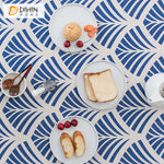 DIHIN HOME Garden Blue Ginkgo Printed Tablecloth For Rectangle Tables,Custom Washed Linen Tablecloth,Handmade Rectangle Table Cover Roman Shades Curtains Window Blinds custom curtains blackout curtains curtains for living room sheer curtains curtain fabric linen curtains kitchen curtains velvet curtains pinch pleat curtains bay window curtains outdoor curtains pleated curtains floral curtains dining room curtains kitchen valances drapes for bedroom patio curtains nursery curtains grommet curtains