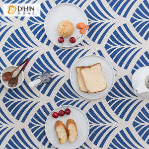 DIHIN HOME Garden Blue Ginkgo Printed Tablecloth For Rectangle Tables,Custom Washed Linen Tablecloth,Handmade Rectangle Table Cover Roman Shades Curtains Window Blinds custom curtains blackout curtains curtains for living room sheer curtains curtain fabric linen curtains kitchen curtains velvet curtains pinch pleat curtains bay window curtains outdoor curtains pleated curtains floral curtains dining room curtains kitchen valances drapes for bedroom patio curtains nursery curtains grommet curtains