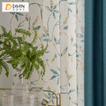 DIHIN HOME Garden Coffee Blue Fabric Leaves Printed,Blackout Grommet Window Curtain for Living Room ,52x63-inch,1 Panel Roman Shades Curtains Window Blinds custom curtains blackout curtains curtains for living room sheer curtains curtain fabric linen curtains kitchen curtains velvet curtains pinch pleat curtains bay window curtains outdoor curtains pleated curtains floral curtains dining room curtains kitchen valances drapes for bedroom patio curtains nursery curtains grommet curtains