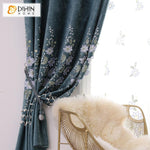 DIHIN HOME Garden Embroidered Curtain,Blackout Curtains Grommet Window Curtain for Living Room ,52x90-inch,1 Panel Roman Shades Curtains Window Blinds custom curtains blackout curtains curtains for living room sheer curtains curtain fabric linen curtains kitchen curtains velvet curtains pinch pleat curtains bay window curtains outdoor curtains pleated curtains floral curtains dining room curtains kitchen valances drapes for bedroom patio curtains nursery curtains grommet curtains