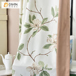 DIHIN HOME Garden Flowers Printed,Blackout Grommet Window Curtain for Living Room ,52x63-inch,1 Panel Roman Shades Curtains Window Blinds custom curtains blackout curtains curtains for living room sheer curtains curtain fabric linen curtains kitchen curtains velvet curtains pinch pleat curtains bay window curtains outdoor curtains pleated curtains floral curtains dining room curtains kitchen valances drapes for bedroom patio curtains nursery curtains grommet curtains