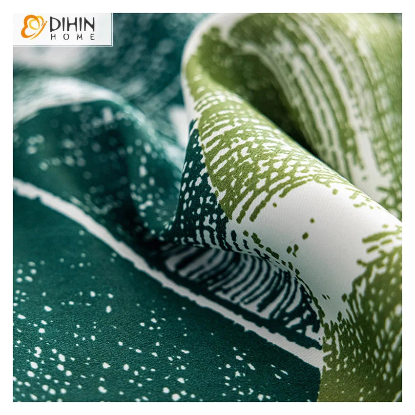 DIHIN HOME Garden Green Leaves Printed,Blackout Grommet Window Curtain for Living Room,1 Panel Roman Shades Curtains Window Blinds custom curtains blackout curtains curtains for living room sheer curtains curtain fabric linen curtains kitchen curtains velvet curtains pinch pleat curtains bay window curtains outdoor curtains pleated curtains floral curtains dining room curtains kitchen valances drapes for bedroom patio curtains nursery curtains grommet curtains