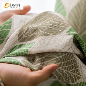 DIHIN HOME Garden Green Leaves Printed,Blackout Grommet Window Curtain for Living Room ,52x63-inch,1 Panel Roman Shades Curtains Window Blinds custom curtains blackout curtains curtains for living room sheer curtains curtain fabric linen curtains kitchen curtains velvet curtains pinch pleat curtains bay window curtains outdoor curtains pleated curtains floral curtains dining room curtains kitchen valances drapes for bedroom patio curtains nursery curtains grommet curtains