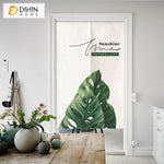 DIHIN HOME Garden Green Natural Leaves Printed Japanese Noren Doorway Curtain Tapestry,Cotton Linen,Door Way Curtain Door Hanging Tapestry,33.5''Wx59''L,1 Panel Roman Shades Window Curtains Curtains Window Blinds Curtains Drapes linen drapery curtains and drapes windows drapes custom curtains blackout curtains curtains for living room window shades sheer curtains curtain fabric window treatments custom drapery