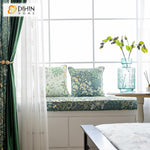 DIHIN HOME Garden Green Printed Spliced Curtains，Blackout Grommet Window Curtain for Living Room ,52x63-inch,1 Panel Roman Shades Curtains Window Blinds custom curtains blackout curtains curtains for living room sheer curtains curtain fabric linen curtains kitchen curtains velvet curtains pinch pleat curtains bay window curtains outdoor curtains pleated curtains floral curtains dining room curtains kitchen valances drapes for bedroom patio curtains nursery curtains grommet curtains