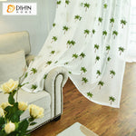 DIHIN HOME Garden Green Trees Emboridered,Sheer Curtain, Grommet Window Curtain for Living Room ,52x63-inch,1 Panel Roman Shades Curtains Window Blinds custom curtains blackout curtains curtains for living room sheer curtains curtain fabric linen curtains kitchen curtains velvet curtains pinch pleat curtains bay window curtains outdoor curtains pleated curtains floral curtains dining room curtains kitchen valances drapes for bedroom patio curtains nursery curtains grommet curtains