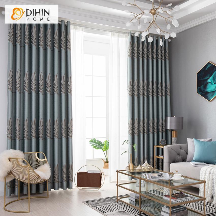 DIHIN HOME Garden High Quality Jacquard Curtains，Blackout Grommet Window Curtain for Living Room ,52x63-inch,1 Panel Roman Shades Curtains Window Blinds custom curtains blackout curtains curtains for living room sheer curtains curtain fabric linen curtains kitchen curtains velvet curtains pinch pleat curtains bay window curtains outdoor curtains pleated curtains floral curtains dining room curtains kitchen valances drapes for bedroom patio curtains nursery curtains grommet curtains