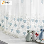 DIHIN HOME Garden Leaves Embroidered,Grommet Window Sheer Curtain for Living Room ,52x63-inch,1 Panel Roman Shades Curtains Window Blinds custom curtains blackout curtains curtains for living room sheer curtains curtain fabric linen curtains kitchen curtains velvet curtains pinch pleat curtains bay window curtains outdoor curtains pleated curtains floral curtains dining room curtains kitchen valances drapes for bedroom patio curtains nursery curtains grommet curtains