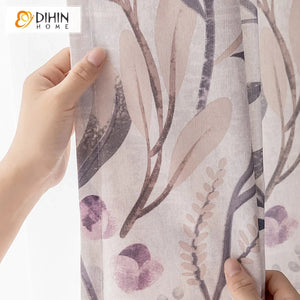 DIHIN HOME Garden Leaves Printed,Blackout Grommet Window Curtain for Living Room,1 Panel Roman Shades Curtains Window Blinds custom curtains blackout curtains curtains for living room sheer curtains curtain fabric linen curtains kitchen curtains velvet curtains pinch pleat curtains bay window curtains outdoor curtains pleated curtains floral curtains dining room curtains kitchen valances drapes for bedroom patio curtains nursery curtains grommet curtains