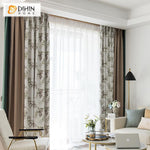 DIHIN HOME Garden Leaves Printed Spliced Curtains，Blackout Grommet Window Curtain for Living Room ,52x63-inch,1 Panel Roman Shades Curtains Window Blinds custom curtains blackout curtains curtains for living room sheer curtains curtain fabric linen curtains kitchen curtains velvet curtains pinch pleat curtains bay window curtains outdoor curtains pleated curtains floral curtains dining room curtains kitchen valances drapes for bedroom patio curtains nursery curtains grommet curtains