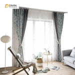 DIHIN HOME Garden Leaves Spliced Curtains，Blackout Grommet Window Curtain for Living Room ,52x63-inch,1 Panel Roman Shades Curtains Window Blinds custom curtains blackout curtains curtains for living room sheer curtains curtain fabric linen curtains kitchen curtains velvet curtains pinch pleat curtains bay window curtains outdoor curtains pleated curtains floral curtains dining room curtains kitchen valances drapes for bedroom patio curtains nursery curtains grommet curtains