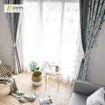 DIHIN HOME Garden Leaves Spliced Curtains，Blackout Grommet Window Curtain for Living Room ,52x63-inch,1 Panel Roman Shades Curtains Window Blinds custom curtains blackout curtains curtains for living room sheer curtains curtain fabric linen curtains kitchen curtains velvet curtains pinch pleat curtains bay window curtains outdoor curtains pleated curtains floral curtains dining room curtains kitchen valances drapes for bedroom patio curtains nursery curtains grommet curtains