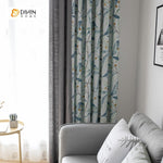 DIHIN HOME Garden Leaves Spliced Curtains，Blackout Grommet Window Curtain for Living Room ,52x63-inch,1 Panel Roman Shades Curtains Window Blinds custom curtains blackout curtains curtains for living room sheer curtains curtain fabric linen curtains kitchen curtains velvet curtains pinch pleat curtains bay window curtains outdoor curtains pleated curtains floral curtains dining room curtains kitchen valances drapes for bedroom patio curtains nursery curtains grommet curtains