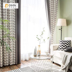 DIHIN HOME Garden Leaves Spliced Curtains，Blackout Grommet Window Curtain for Living Room ,52x63-inch,1 Panel Roman Shades Curtains Window Blinds custom curtains blackout curtains curtains for living room sheer curtains curtain fabric linen curtains kitchen curtains velvet curtains pinch pleat curtains bay window curtains outdoor curtains pleated curtains floral curtains dining room curtains kitchen valances drapes for bedroom patio curtains nursery curtains grommet curtains