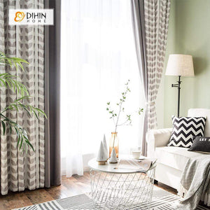 DIHIN HOME Garden Leaves Spliced Curtains，Blackout Grommet Window Curtain for Living Room ,52x63-inch,1 Panel Roman Shades Curtains Window Blinds custom curtains blackout curtains curtains for living room sheer curtains curtain fabric linen curtains kitchen curtains velvet curtains pinch pleat curtains bay window curtains outdoor curtains pleated curtains floral curtains dining room curtains kitchen valances drapes for bedroom patio curtains nursery curtains grommet curtains