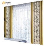 DIHIN HOME Garden Leaves Spliced Curtains,Blackout Grommet Window Curtain for Living Room ,52x63-inch,1 Panel Roman Shades Curtains Window Blinds custom curtains blackout curtains curtains for living room sheer curtains curtain fabric linen curtains kitchen curtains velvet curtains pinch pleat curtains bay window curtains outdoor curtains pleated curtains floral curtains dining room curtains kitchen valances drapes for bedroom patio curtains nursery curtains grommet curtains