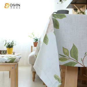 DIHIN HOME Garden Light Blue Color Foral Tablecloth For Rectangle Tables,Custom Washed Linen Tablecloth,Handmade Rectangle Table Cover Roman Shades Curtains Window Blinds custom curtains blackout curtains curtains for living room sheer curtains curtain fabric linen curtains kitchen curtains velvet curtains pinch pleat curtains bay window curtains outdoor curtains pleated curtains floral curtains dining room curtains kitchen valances drapes for bedroom patio curtains nursery curtains grommet curtains