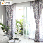 DIHIN HOME Garden Light Purple High Quality Cotton Linen Printing Curtain,Blackout Curtains Grommet Window Curtain for Living Room ,52x84-inch,1 Panel Roman Shades Curtains Window Blinds custom curtains blackout curtains curtains for living room sheer curtains curtain fabric linen curtains kitchen curtains velvet curtains pinch pleat curtains bay window curtains outdoor curtains pleated curtains floral curtains dining room curtains kitchen valances drapes for bedroom patio curtains nursery curtains grommet 