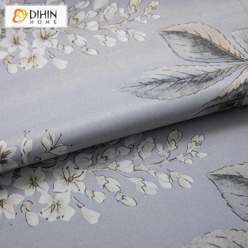 DIHIN HOME Garden Natural Leaves Printed,Blackout Grommet Window Curtain for Living Room,1 Panel Roman Shades Curtains Window Blinds custom curtains blackout curtains curtains for living room sheer curtains curtain fabric linen curtains kitchen curtains velvet curtains pinch pleat curtains bay window curtains outdoor curtains pleated curtains floral curtains dining room curtains kitchen valances drapes for bedroom patio curtains nursery curtains grommet curtains