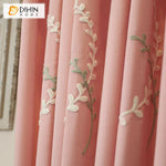 DIHIN HOME Garden Pink Color Embroidered Valance ,Blackout Curtains Grommet Window Curtain for Living Room ,52x84-inch,1 Panel Roman Shades Curtains Window Blinds custom curtains blackout curtains curtains for living room sheer curtains curtain fabric linen curtains kitchen curtains velvet curtains pinch pleat curtains bay window curtains outdoor curtains pleated curtains floral curtains dining room curtains kitchen valances drapes for bedroom patio curtains nursery curtains grommet curtains