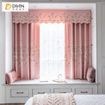 DIHIN HOME Garden Pink Color Luxury Embroidered Valance ,Blackout Curtains Grommet Window Curtain for Living Room ,52x84-inch,1 Panel Roman Shades Curtains Window Blinds custom curtains blackout curtains curtains for living room sheer curtains curtain fabric linen curtains kitchen curtains velvet curtains pinch pleat curtains bay window curtains outdoor curtains pleated curtains floral curtains dining room curtains kitchen valances drapes for bedroom patio curtains nursery curtains grommet curtains