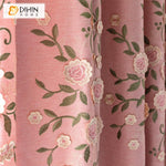DIHIN HOME Garden Pink Color Luxury Embroidered Valance ,Blackout Curtains Grommet Window Curtain for Living Room ,52x84-inch,1 Panel Roman Shades Curtains Window Blinds custom curtains blackout curtains curtains for living room sheer curtains curtain fabric linen curtains kitchen curtains velvet curtains pinch pleat curtains bay window curtains outdoor curtains pleated curtains floral curtains dining room curtains kitchen valances drapes for bedroom patio curtains nursery curtains grommet curtains