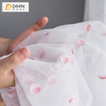 DIHIN HOME Garden Pink Petals Embroidered,Sheer Curtain,Grommet Window Curtain for Living Room ,52x63-inch,1 Panel Roman Shades Curtains Window Blinds custom curtains blackout curtains curtains for living room sheer curtains curtain fabric linen curtains kitchen curtains velvet curtains pinch pleat curtains bay window curtains outdoor curtains pleated curtains floral curtains dining room curtains kitchen valances drapes for bedroom patio curtains nursery curtains grommet curtains