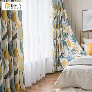 DIHIN HOME Garden Printed Curtains ,Blackout Grommet Window Curtain for Living Room ,52x63-inch,1 Panel Roman Shades Curtains Window Blinds custom curtains blackout curtains curtains for living room sheer curtains curtain fabric linen curtains kitchen curtains velvet curtains pinch pleat curtains bay window curtains outdoor curtains pleated curtains floral curtains dining room curtains kitchen valances drapes for bedroom patio curtains nursery curtains grommet curtains