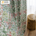 DIHIN HOME Garden Printed Half Blackout Curtains，Blackout Grommet Window Curtain for Living Room ,52x63-inch,1 Panel Roman Shades Curtains Window Blinds custom curtains blackout curtains curtains for living room sheer curtains curtain fabric linen curtains kitchen curtains velvet curtains pinch pleat curtains bay window curtains outdoor curtains pleated curtains floral curtains dining room curtains kitchen valances drapes for bedroom patio curtains nursery curtains grommet curtains