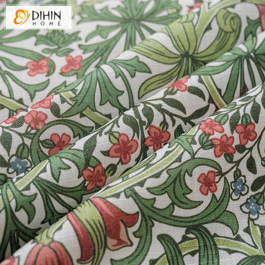DIHIN HOME Garden Printed Half Blackout Curtains，Blackout Grommet Window Curtain for Living Room ,52x63-inch,1 Panel Roman Shades Curtains Window Blinds custom curtains blackout curtains curtains for living room sheer curtains curtain fabric linen curtains kitchen curtains velvet curtains pinch pleat curtains bay window curtains outdoor curtains pleated curtains floral curtains dining room curtains kitchen valances drapes for bedroom patio curtains nursery curtains grommet curtains