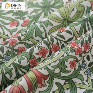 DIHIN HOME Garden Printed Half Blackout Curtains，Blackout Grommet Window Curtain for Living Room ,52x63-inch,1 Panel Roman Shades Curtains Window Blinds custom curtains blackout curtains curtains for living room sheer curtains curtain fabric linen curtains kitchen curtains velvet curtains pinch pleat curtains bay window curtains outdoor curtains pleated curtains floral curtains dining room curtains kitchen valances drapes for bedroom patio curtains nursery curtains grommet curtains