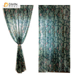 DIHIN HOME Garden Retro Green Leaves Cotton Linen Printed,Blackout Grommet Window Curtain for Living Room ,52x63-inch,1 Panel Roman Shades Curtains Window Blinds custom curtains blackout curtains curtains for living room sheer curtains curtain fabric linen curtains kitchen curtains velvet curtains pinch pleat curtains bay window curtains outdoor curtains pleated curtains floral curtains dining room curtains kitchen valances drapes for bedroom patio curtains nursery curtains grommet curtains