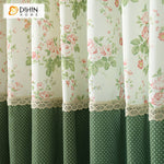 DIHIN HOME Garden Small Flowers Cotton Linen Printed,Blackout Grommet Window Curtain for Living Room ,52x63-inch,1 Panel Roman Shades Curtains Window Blinds custom curtains blackout curtains curtains for living room sheer curtains curtain fabric linen curtains kitchen curtains velvet curtains pinch pleat curtains bay window curtains outdoor curtains pleated curtains floral curtains dining room curtains kitchen valances drapes for bedroom patio curtains nursery curtains grommet curtains